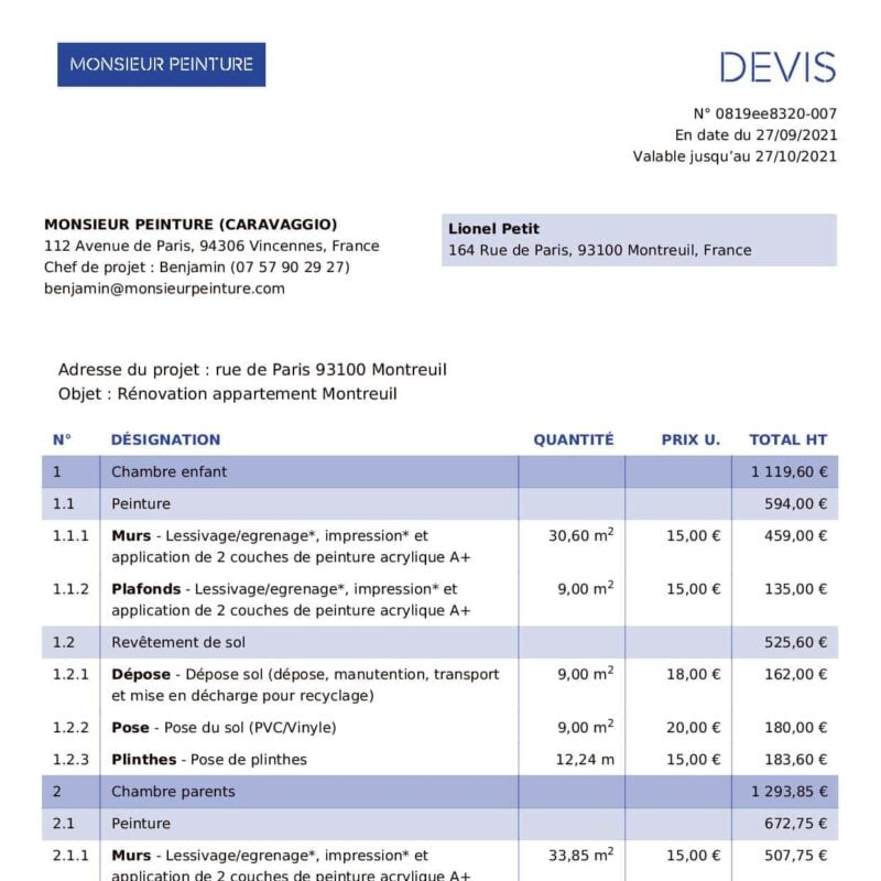 Quel est le coût d’un devis travaux en 2025 ? découvrez comment estimer le coût de vos travaux en 2025 : conseils, explications sur les devis, et astuces pour optimiser votre budget rénovation ou construction.