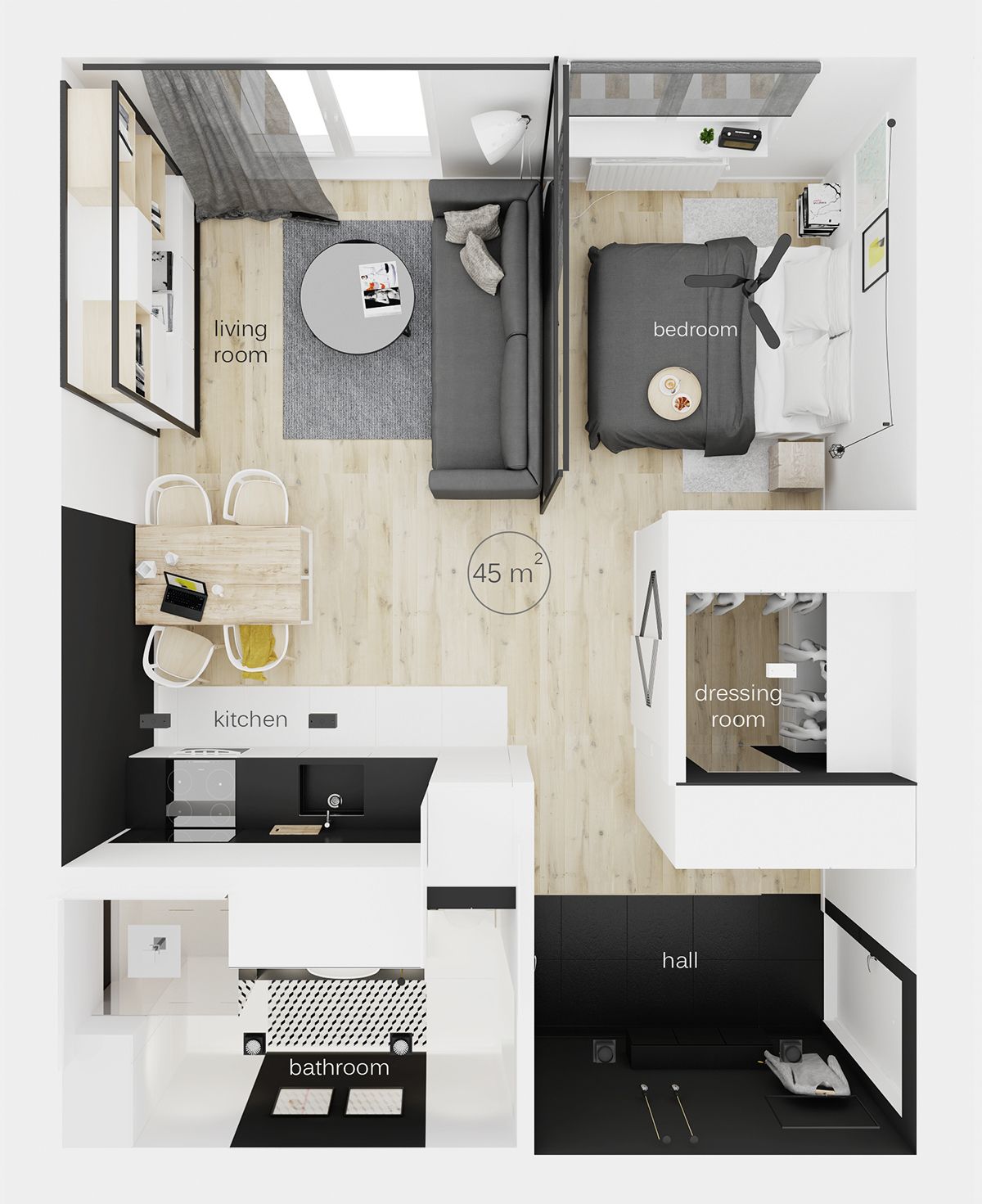 découvrez des idées et conseils d'aménagement pour optimiser un appartement de 45m2 : solutions gain de place, décoration, mobilier astucieux et inspirations pour créer un intérieur fonctionnel et confortable.