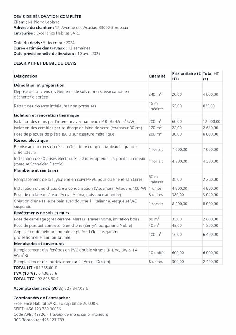 obtenez rapidement votre devis de rénovation à paris. comparez les offres de professionnels qualifiés pour tous vos travaux de rénovation d'appartement, maison ou locaux professionnels. service gratuit et sans engagement.